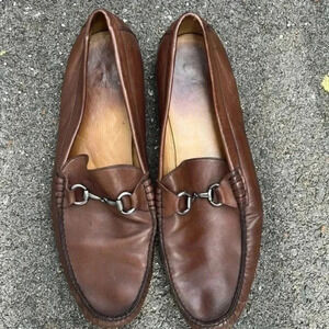 Peter Millar Brown Leather Loafers